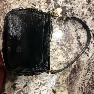 Patent leather coach purse